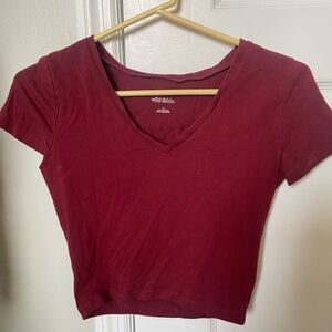 Red Crop Top